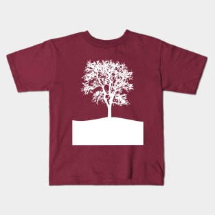 White Winter Tree Kids T-Shirt